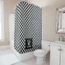 Search for farmhouse shower curtains Black and white