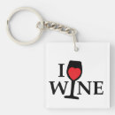 Search for glass of red wine key rings Funny