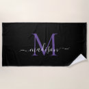 Search for purple beach towels Calligraphy