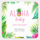 Search for aloha baby shower stickers Pineapple