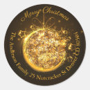 Search for gold bauble stickers Merry christmas