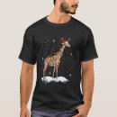 Search for giraffe christmas tshirts Light