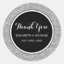 Search for faux silver glitter wedding stickers Modern