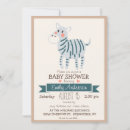 Search for cute animals baby shower invitations Zebra