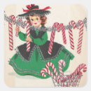 Search for funny retro women stickers Merry christmas
