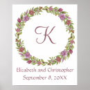 Search for monogram wedding posters Greenery