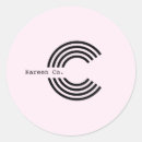 Search for blush pink monogram stickers Stylish