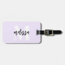 Search for lavender luggage tags minimalist