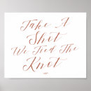 Search for we tied the knot signs Elegant