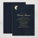Search for moon and stars bridal shower invitations Night sky