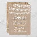 Search for rustic 1st birthday invitations Modern