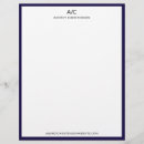 Search for classic letterhead Navy blue