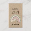 Search for rainbow business cards Handmade