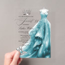 Search for princess dress invitations Silver