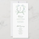 Search for traditional wedding programmes Initials or monogram