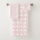 Search for heart bath towels Girly