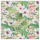 Search for tropical flowers fabric Pink