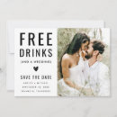 Search for free drinks save the dates Unique