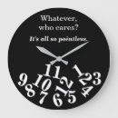 Search for funny office clocks Who cares