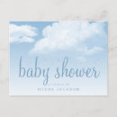 Search for fluffy cloud invitations Blue