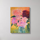 Search for peony canvas prints Bouquet