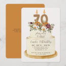 Search for autumn 70th birthday invitations Watercolor