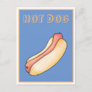 Search for hot dog postcards Food
