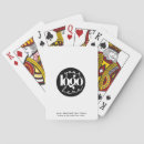 Search for company logo playing cards Black and white