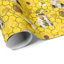 Search for honey bee wrapping paper Whimsical