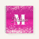 Search for hot pink glitter notebooks Modern