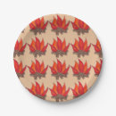 Search for fire flame paper plates Orange