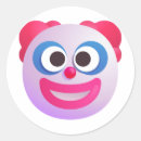 Search for clown face stickers Humour