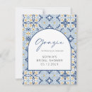 Search for bridal shower thank you cards Mediterranean