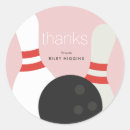 Search for bowling thank you stickers Girl