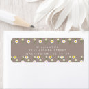 Search for rustic daisy return address labels Boho