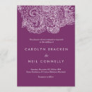 Search for purple paisley wedding invitations Modern