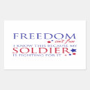Search for freedom is not free stickers 4th of july
