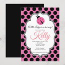 Search for lady bug baby shower invitations Polka dots