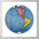 Search for world globe posters America