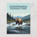 Search for bear river postcards Katmai national park
