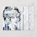 Search for vintage bird drawing postcards Retro