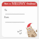 Search for new year cat stickers Santa
