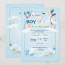 Search for stork baby boy shower invitations Bird