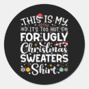 Search for too hot stickers Xmas