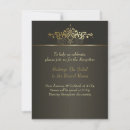 Search for damask 50th birthday invitations Black