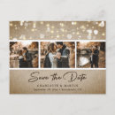 Search for burlap save date postcards Rustic country
