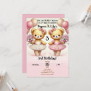 Search for ballerina bear invitations Pink