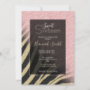 Search for zebra sweet 16 invitations Sparkle