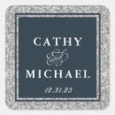 Search for silver glitter stickers Blue and silver
