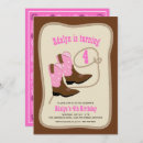 Search for western girl birthday invitations Wild west